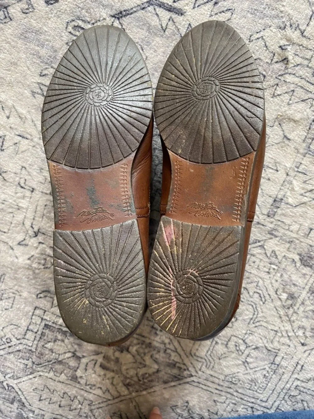 Mootsies Tootsies Hopscotch Womens Brown Leather Ankle Boots Size 10 Booties VTG